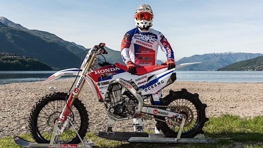 Luca Colombo e la Honda Crf 450R