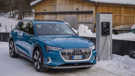 Audi ha installato diversi punti di ricarica nelle località più celebri delle Dolomiti