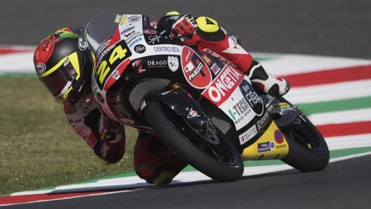 Tatsuki Suzuki in azione al Mugello. Getty