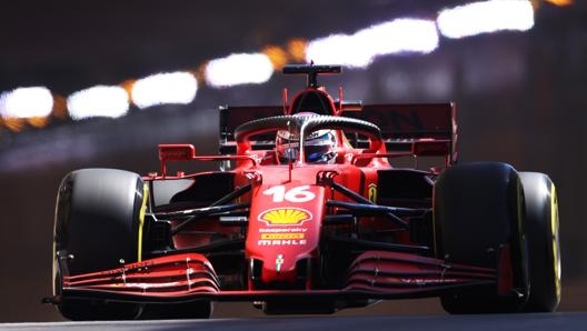 Charles Leclerc in azione a Montecarlo. Getty