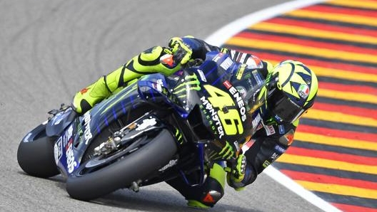 Valentino Rossi in azione. Ap