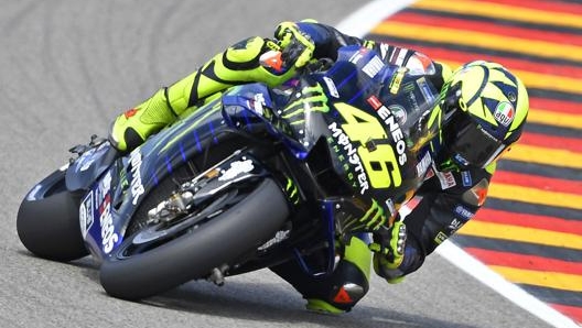 Valentino Rossi in azione. Ap