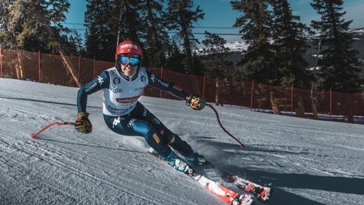 Federica Brignone sugli sci (foto Davide Brignone)