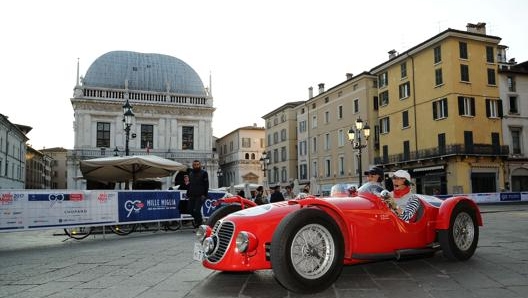 La partenza dell’edizione 2017 della Mille Miglia. LAPRESSE