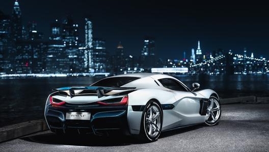 La vista posteriore della Rimac C_Two