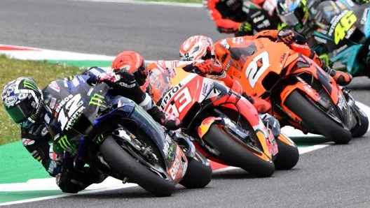 Marquez dietro Vinales nelle Q1 al Mugello. Afp