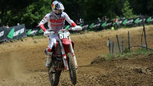 Simon Langenfelder (Gas Gas), vincitore di una manche della MX2 a Montevarchi