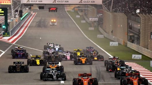 Il GP del Bahrain dello scorso anno, sul circuito di Manama. AFP