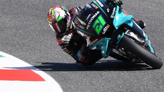 Franco Morbidelli in azione al Mugello. Afp