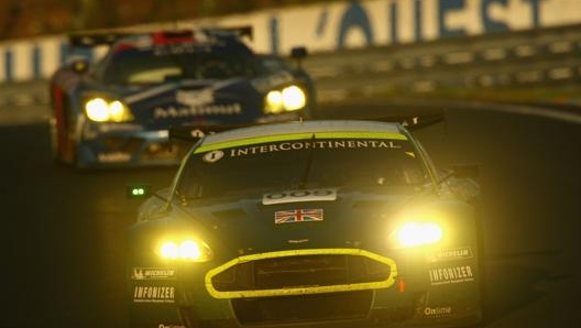 La Aston Martin alla 24 Ore di Le Mans del 2007. GETTY