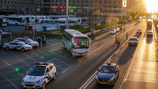 Una strada di Pechino lo scorso 27 marzo. Getty