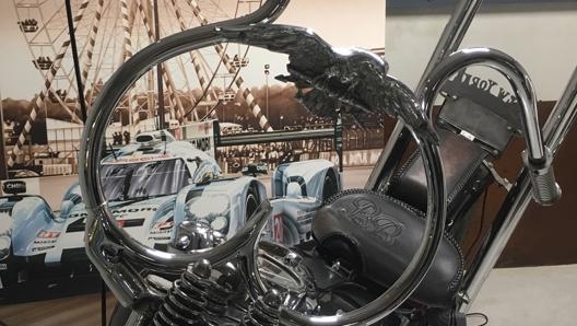 Il manubrio del chopper americano