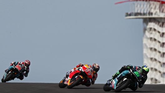 MotoGP in azione ad Austin nel 2019. Epa