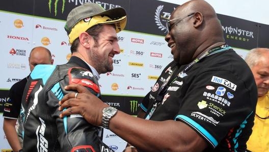 Carl Cox con l’asso del TT Michael Dunlop