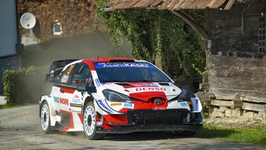 La Toyota Yaris di Elfyn Evans in Croazia