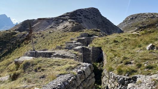 Le trincee dell’esercito austro-ungarico sul Sass de Stria