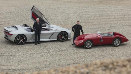 Giorgetto Giugiaro con Michele Orsi Bandini, pronipote del fondatore della Bandini Automobili