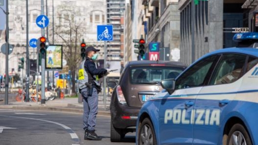 Un controllo a Milano. Ansa