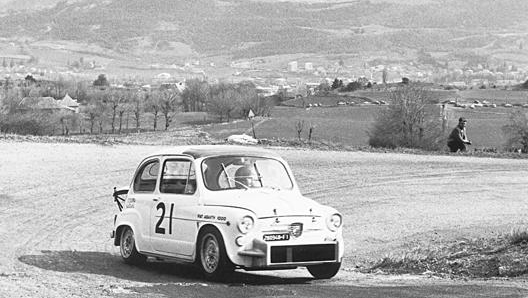 L’indimenticato Ignazio Giunti su una Fiat-Abarth 1000 TC