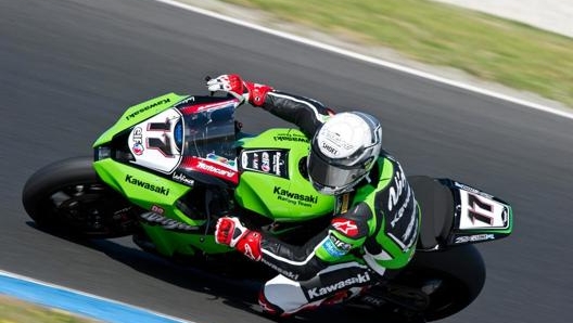 “Jumbo” ai tempi della Superbike, in sella alla Kawasaki