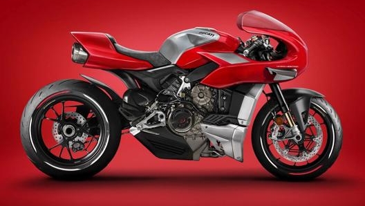 Questa Heritage è una sorta di ibrido tra l’originale MH 900e e la moderna Panigale V4