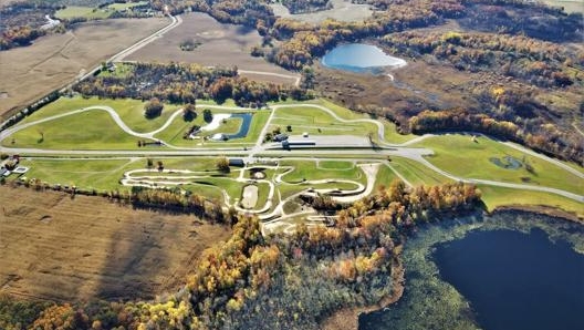 La vista aerea del Grattan Raceway Park