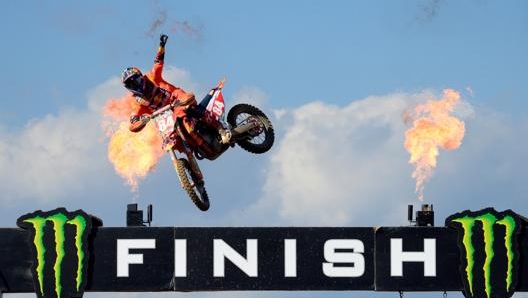 Jeffrey Herlings, 27 anni, ha conquistato il secondo titolo in MXGP in carriera dopo i tre centri in MX2. Epa