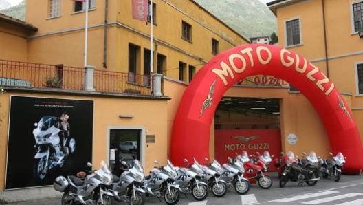 La fabbrica della Moto Guzzi a Mandello del Lario