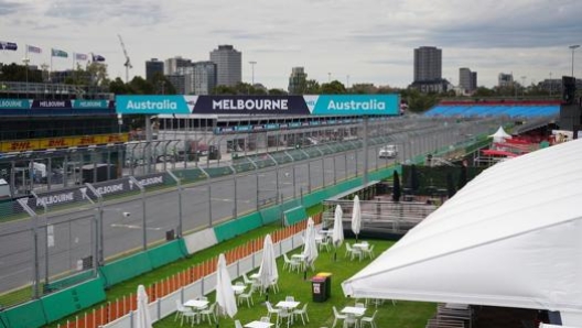 L'Albert Park di Melbourne deserto. Epa