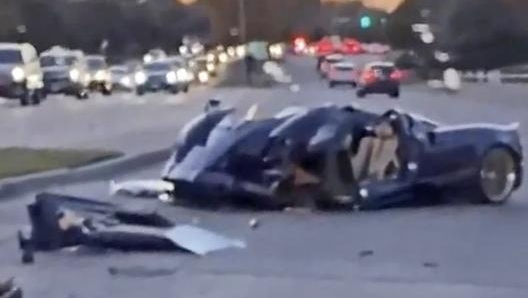 La Huayra dopo l’incidente