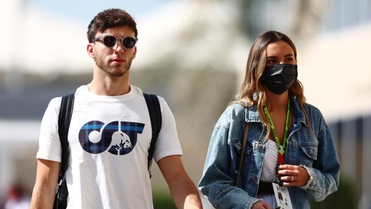 Gasly con la fidanzata: il pilota AlphaTauri ha vinto il GP Italia 2020. Getty