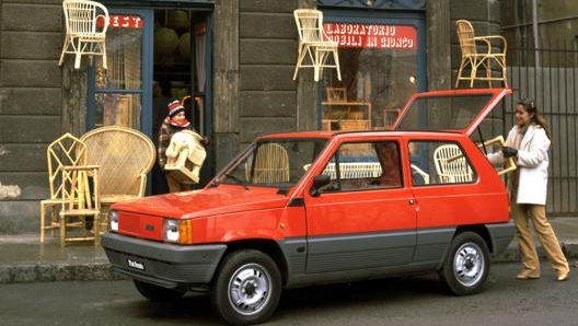 Fiat Panda prima serie, disegnata da Giorgetto Giugiaro. Archivio Fiat