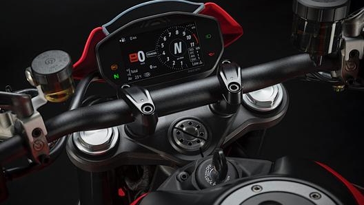 La strumentazione digitale del nuovo Ducati Monster