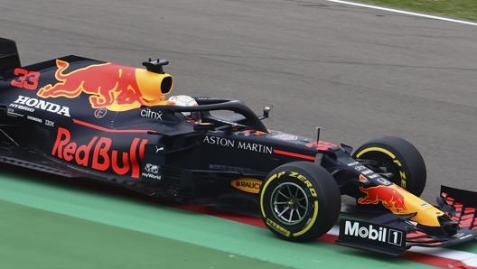 La Red Bull di Max Verstappen, 23 anni. Lapresse