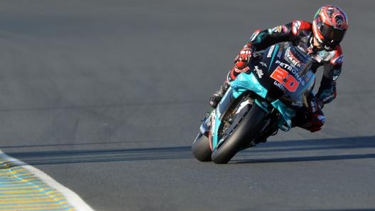 Il miglior tempo delle prove libere 3 è di Fabio Quartararo (Yamaha Petronas) in 1’32”319. Afp