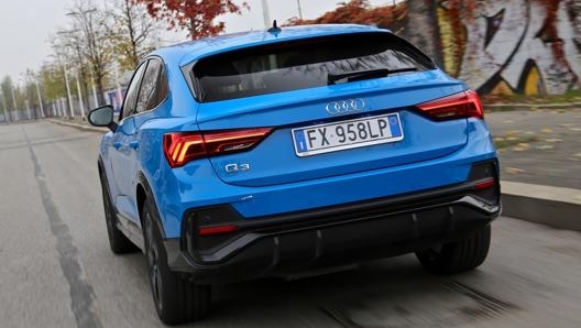 Il bagagliaio di Audi Q3 Sporback ha una capacità compresa tra 530 e 1.400 litri