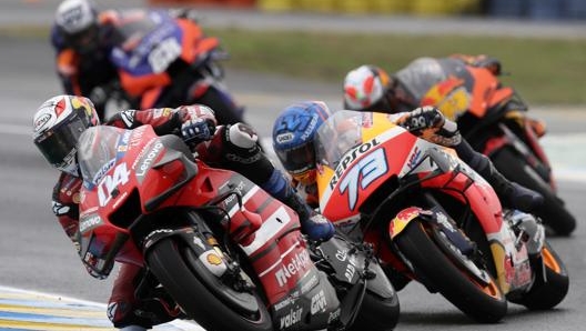 Andrea Dovizioso in gara. Lapresse