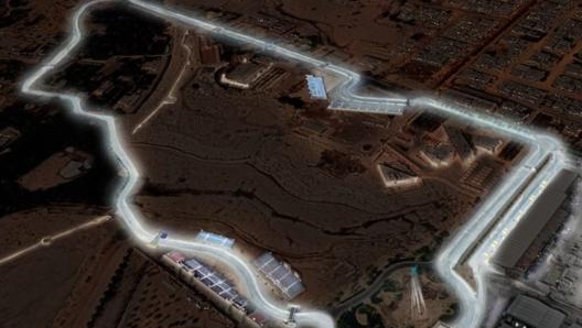 La pista di Diriyah, in Arabia Saudita, illuminata a Led