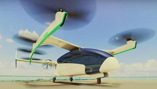 A Honda eVtol, il    maxi drone elettrico peri l trasporto interurbano a lungo raggio contribuirà anche il “Senna Brand”