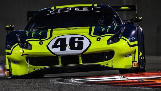 La Ferrari 488 GT3 con cui Valentino gareggerà alla 12 Ore del Golfo 2022