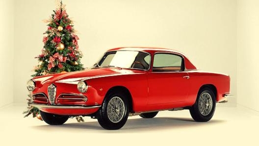 In rosso l’Alfa Romeo 1900 Super Sprint Touring terza serie