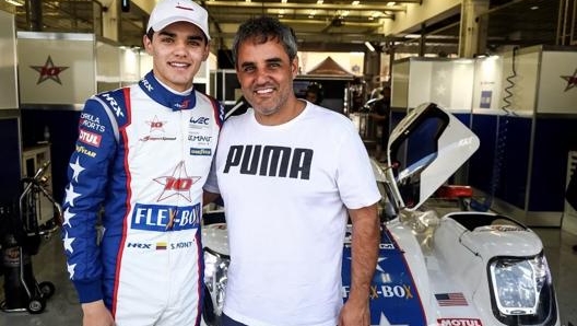 Sebastian Montoya con il padre Juan Pablo. Imsa WeatherTech SportsCar Championship