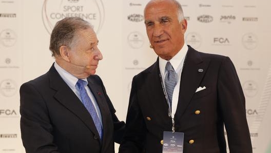 Da sin il presidente Fia Jean Todt e il presidente Aci Angelo Sticchi Damiani. Lapresse