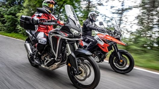 L’Honda Africa Twin della nostra prova in primo piano