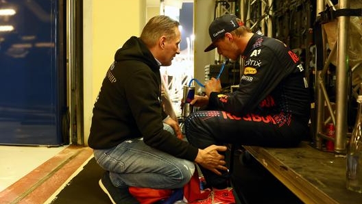 Jos e Max Verstappen. Getty