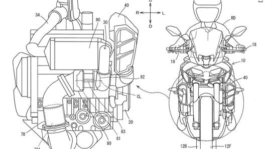 I primi disegni mostrano chiaramente il motore turbo Yamaha, che probabilmente debutterà su una granturismo