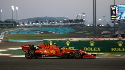 Charles Leclerc ad Abu Dhabi nel 2019. LaPresse