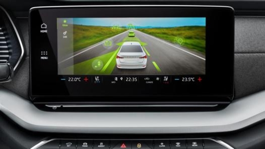 Il display da 10 pollici per l’infotainment