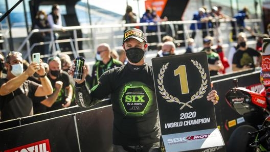 Jonathan Rea, 33 anni, campione del mondo Superbike per la sesta volta di fila. Epa