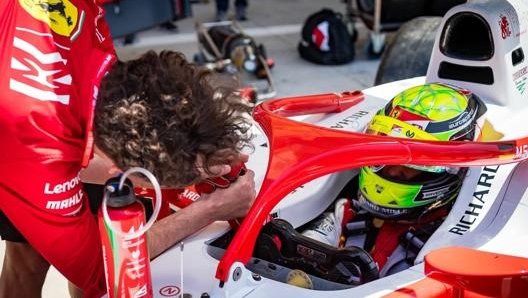 Mattia Binotto e Mick Schumacher